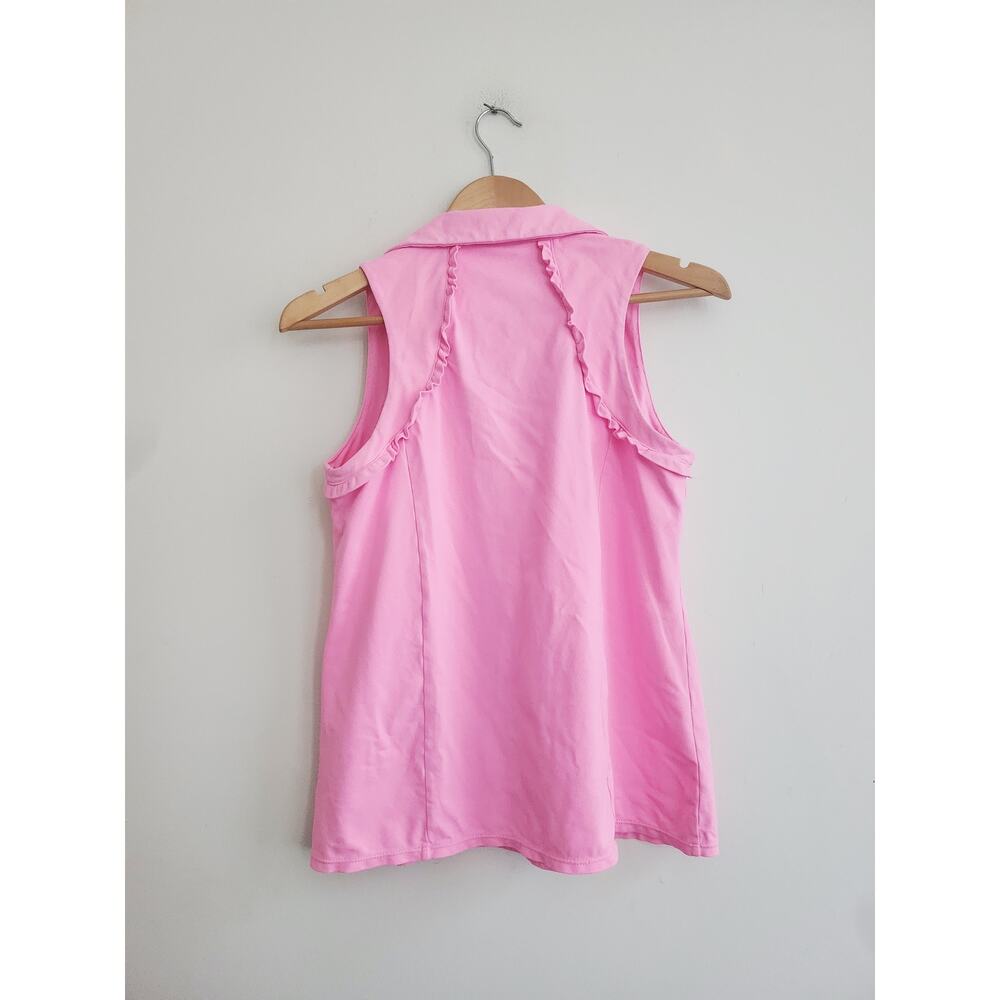 L Lilly Pultizer luxletic pink sleevelss top - Picture 3 of 4